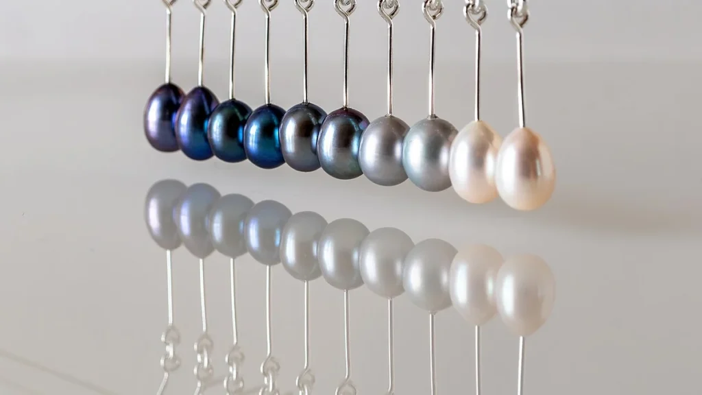 Handmade Freshwater Pearl Drop Earrings – 3-4mm Cluster