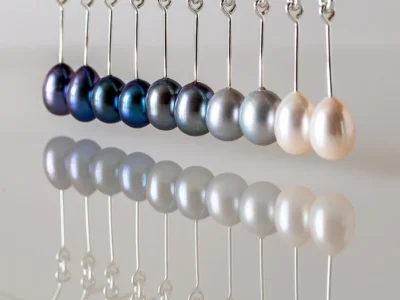 Handmade Freshwater Pearl Drop Earrings – 3-4mm Cluster