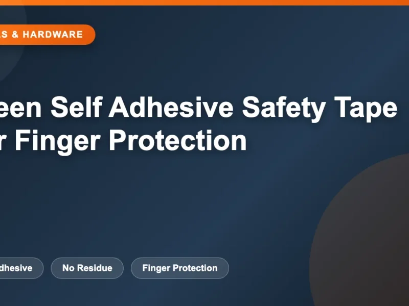 Green Self Adhesive Safety Tape For Finger Protection